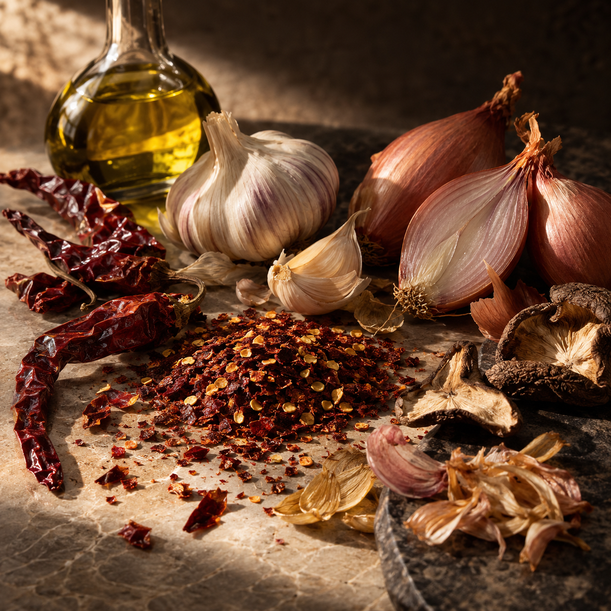 Garlic Shallot Chili Crisp